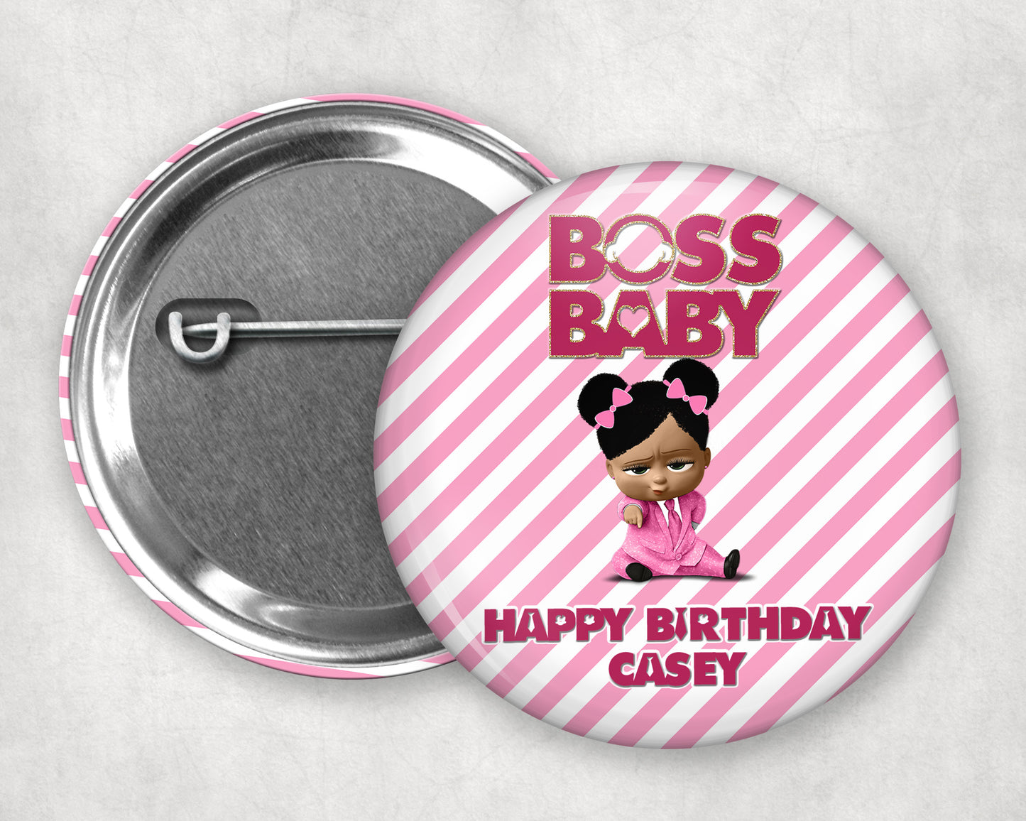 Buttons - Custom Kid's Birthday Buttons - Any Theme