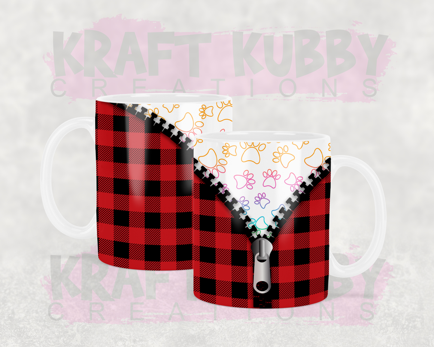 Mug - 11 oz or 15 oz | Sublimation | Buffalo Plaid