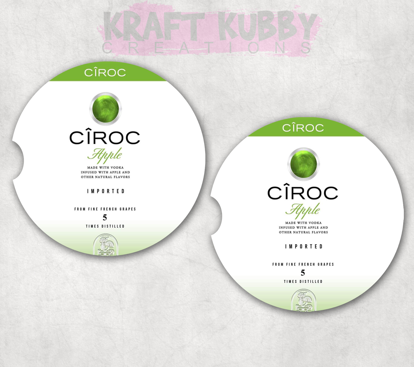 Car Coaster - Neoprene Car Coasters (2) - Ciroc