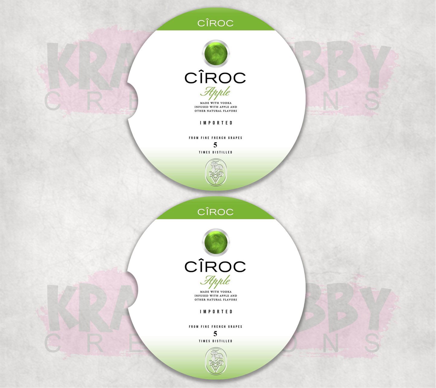 Car Coaster - Neoprene Car Coasters (2) - Ciroc