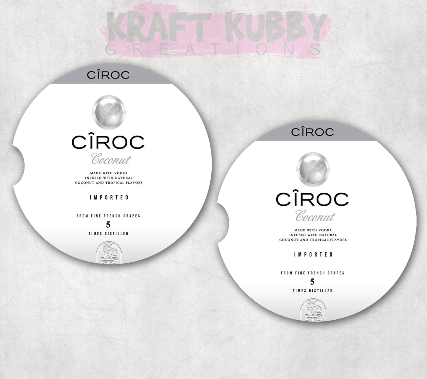 Car Coaster - Neoprene Car Coasters (2) - Ciroc