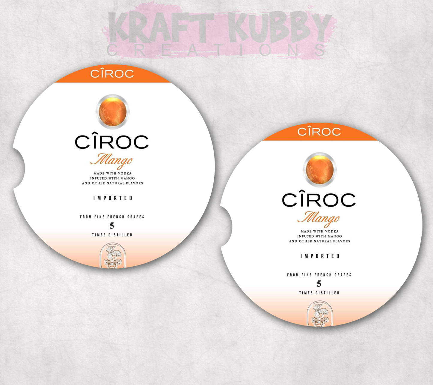 Car Coaster - Neoprene Car Coasters (2) - Ciroc