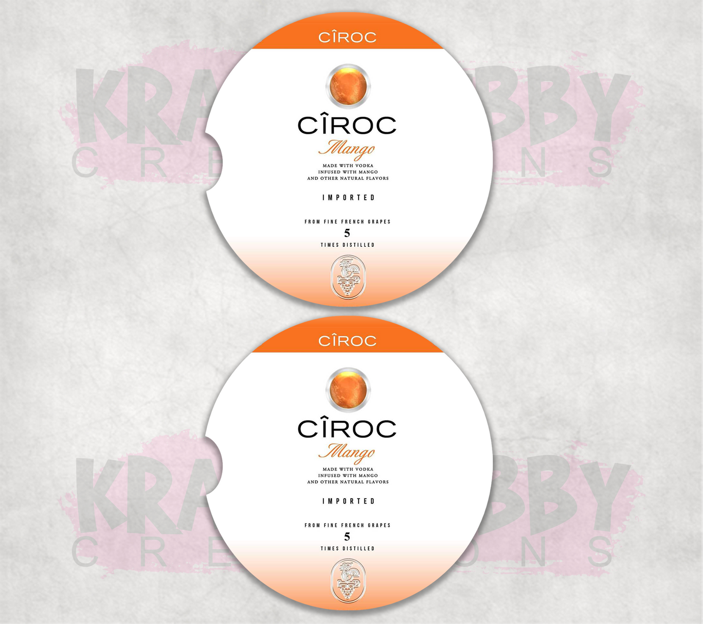 Car Coaster - Neoprene Car Coasters (2) - Ciroc