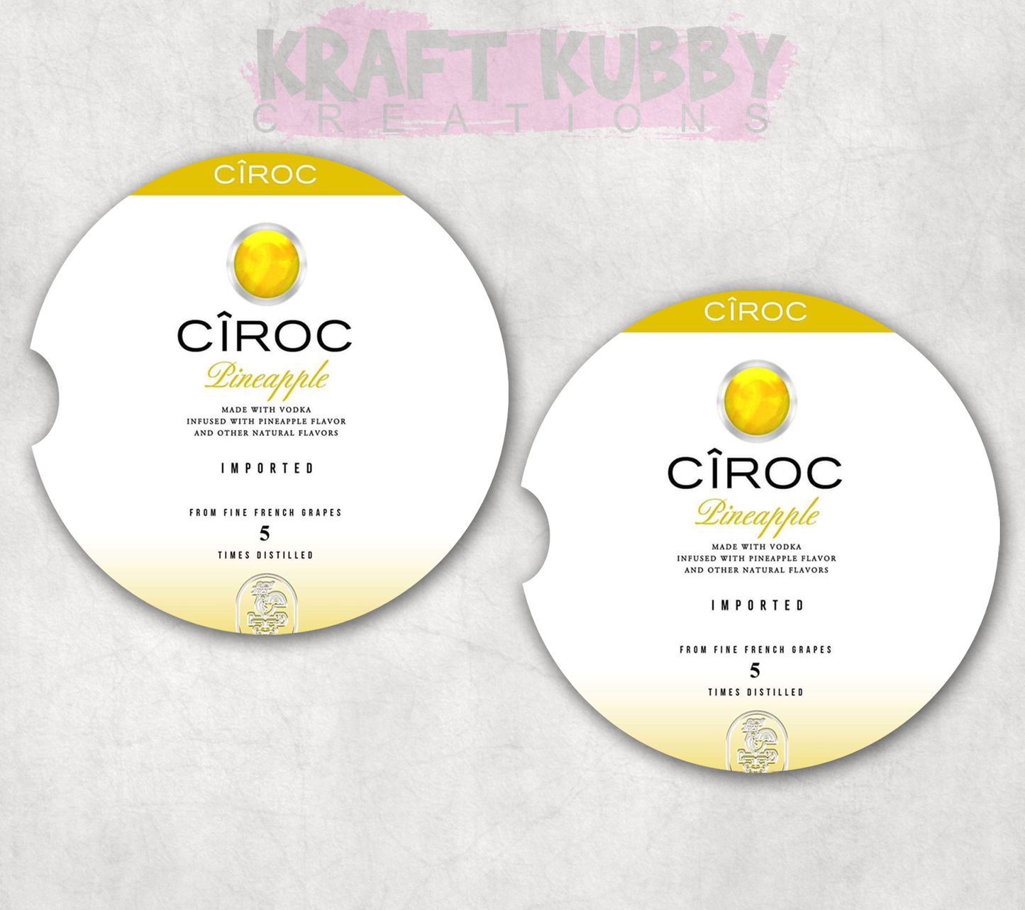 Car Coaster - Neoprene Car Coasters (2) - Ciroc