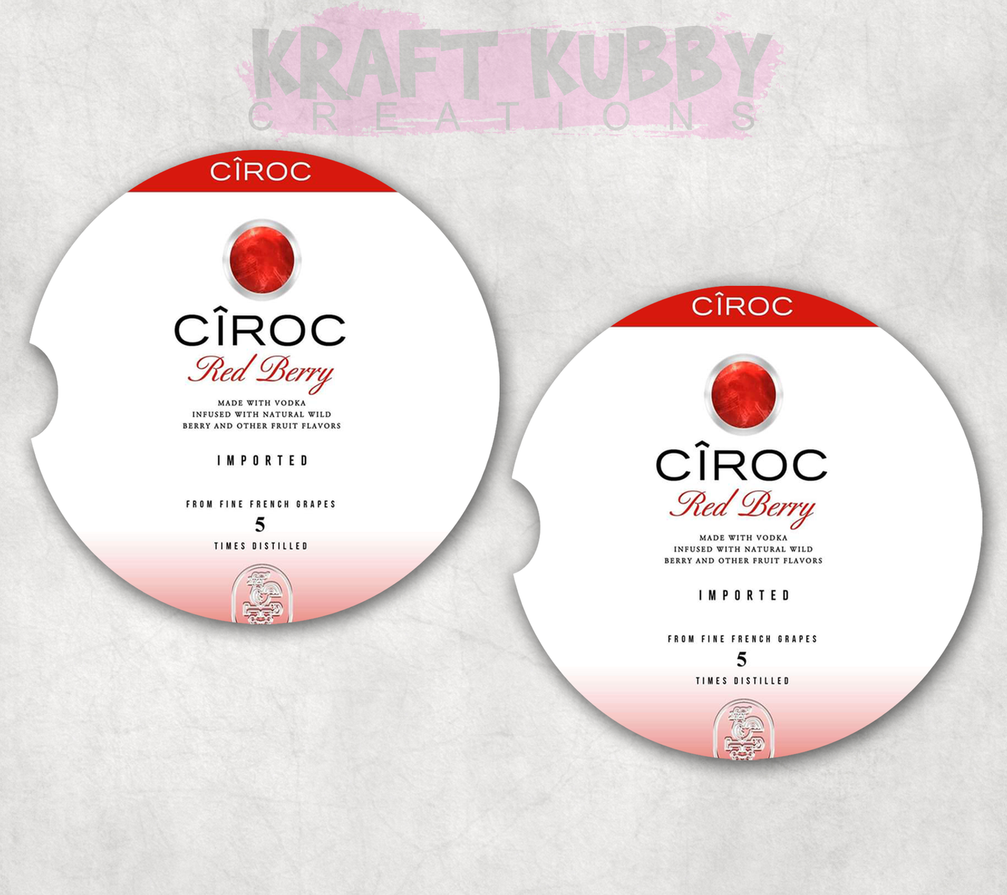 Car Coaster - Neoprene Car Coasters (2) - Ciroc