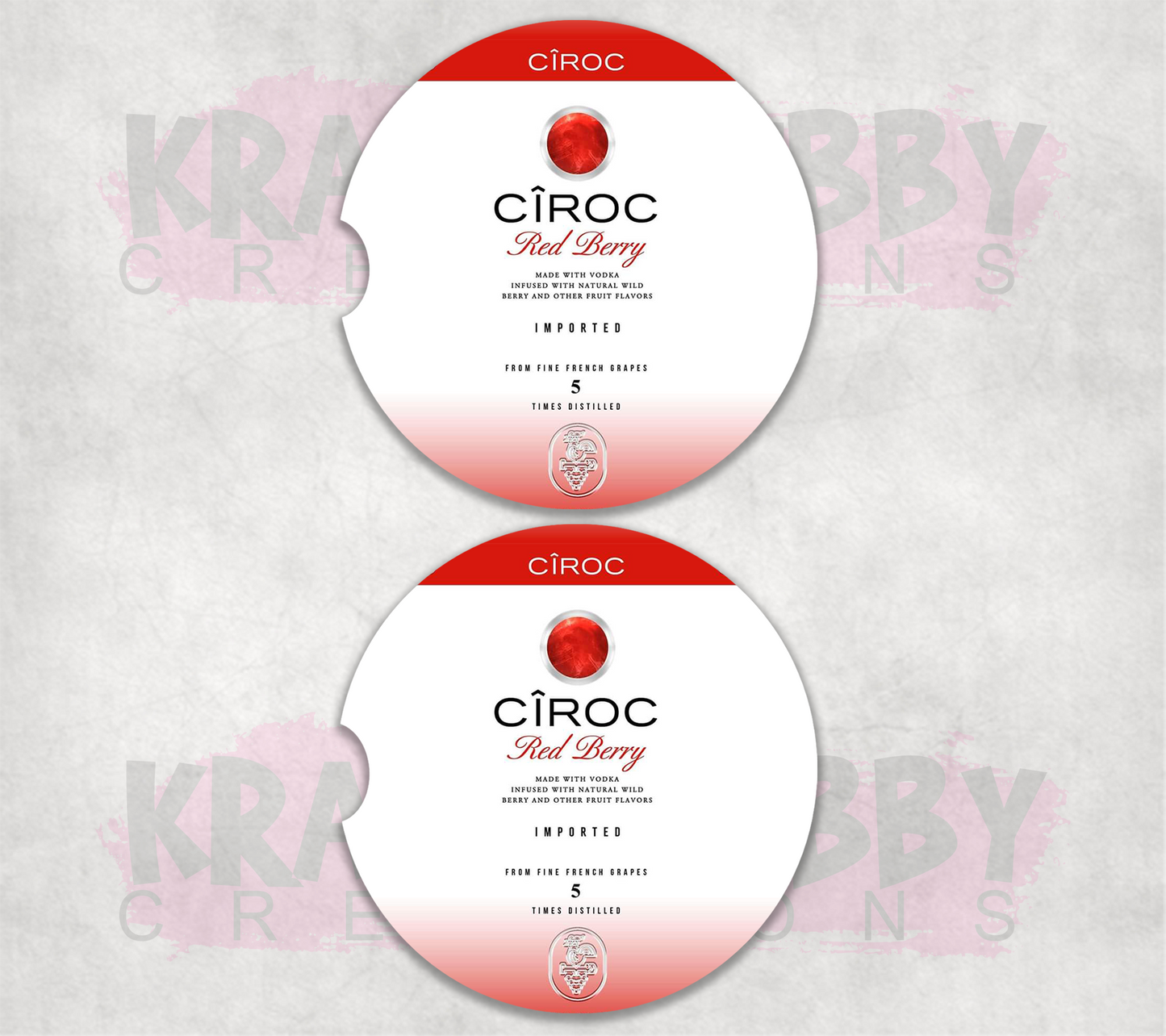 Car Coaster - Neoprene Car Coasters (2) - Ciroc