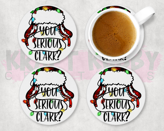 Table Coaster - Neoprene - Christmas - Are You Serious Clark
