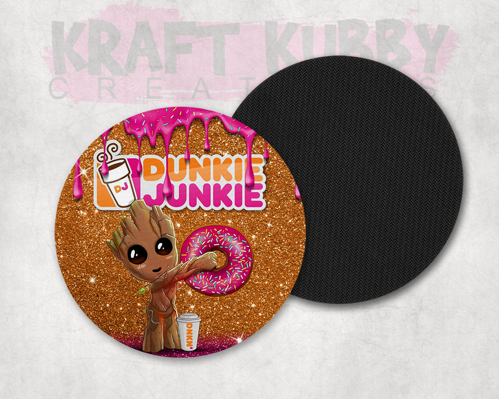 Table Coaster - Neoprene Table Coasters - Dunkie Junkie - Baby Groot