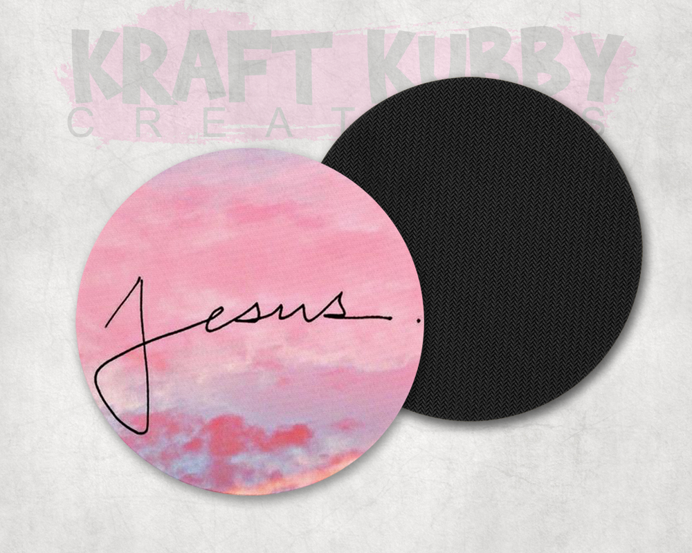 Table Coaster - Neoprene Table Coasters - Jesus