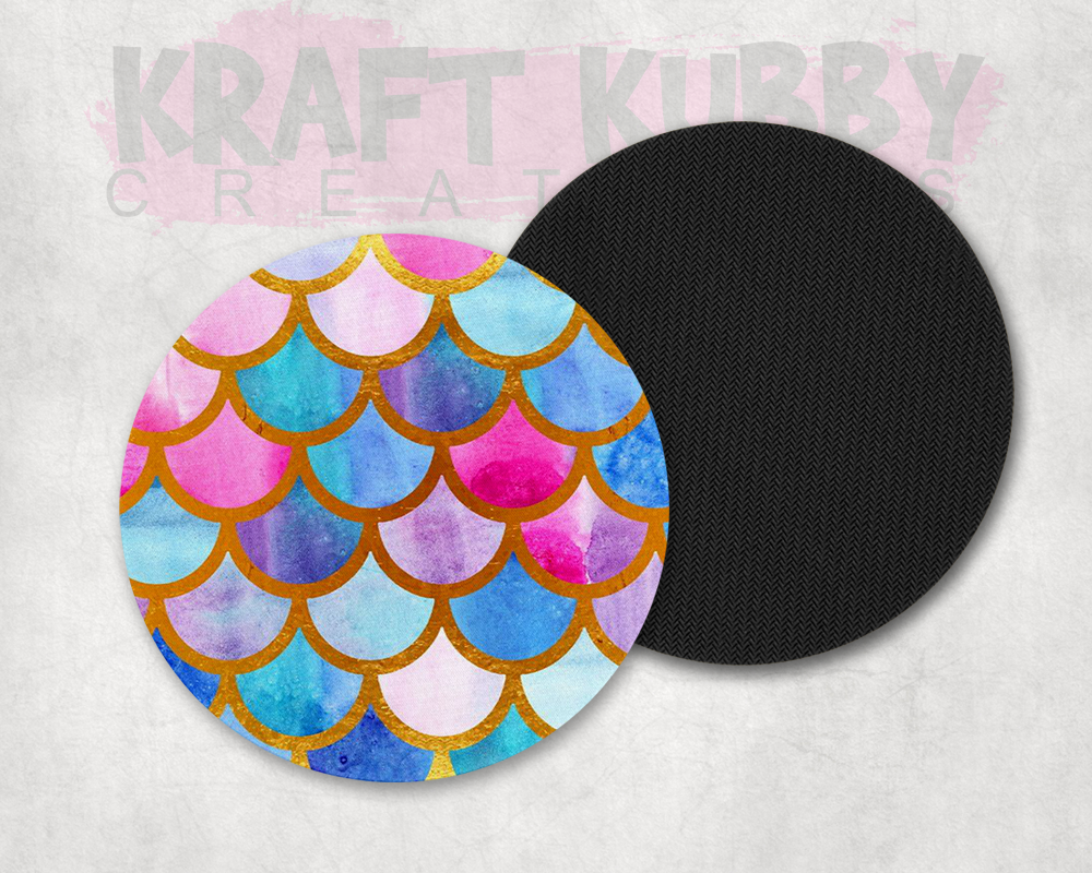 Table Coaster - Neoprene Table Coasters - Mermaids
