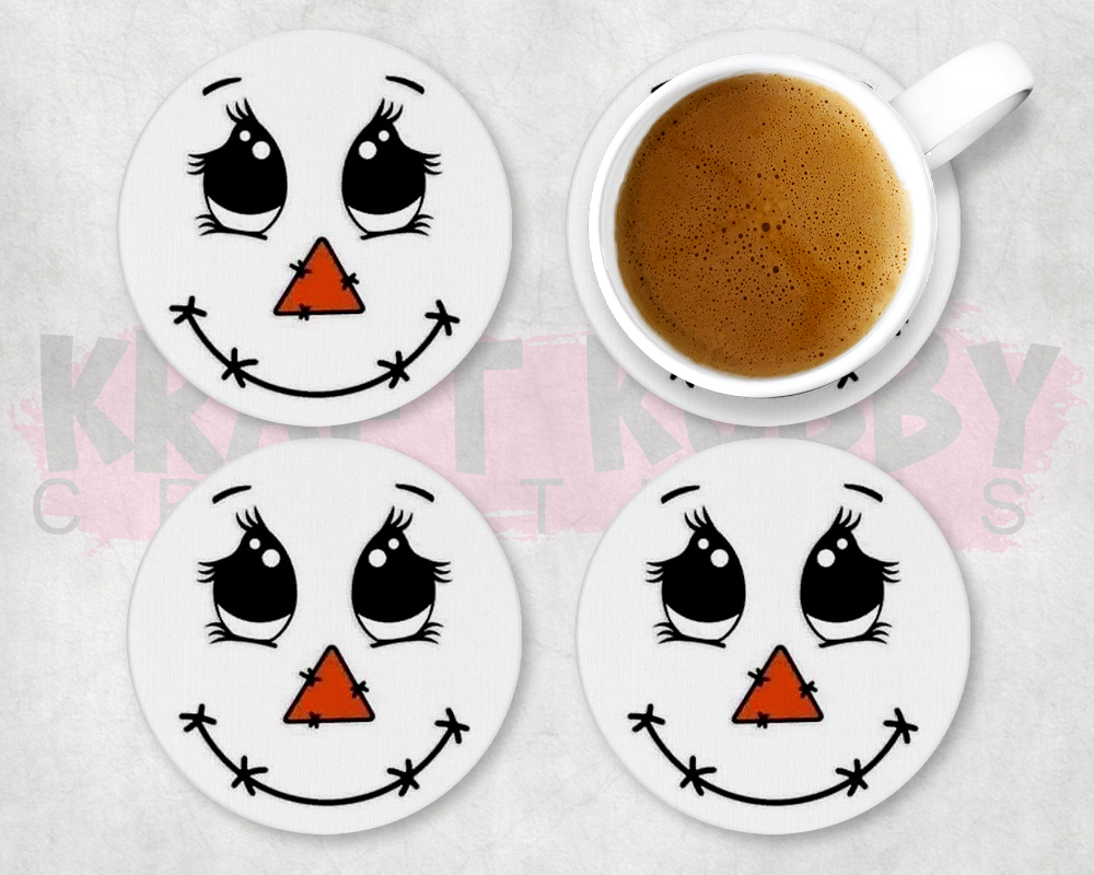 Table Coaster - Neoprene - Christmas - Snowman