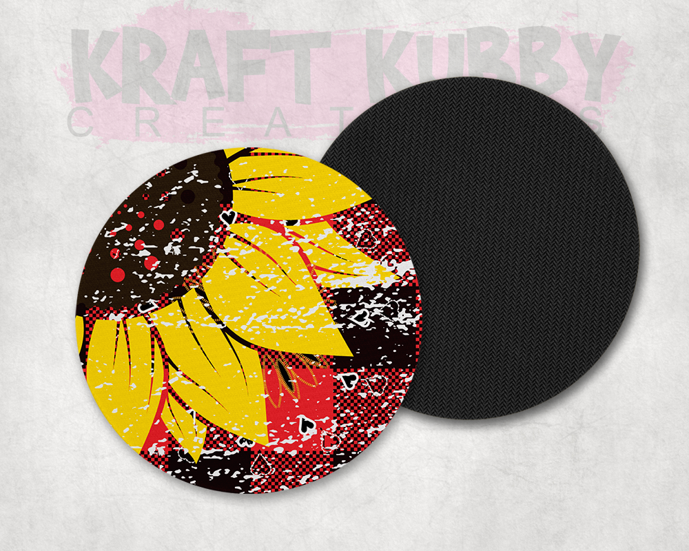 Table Coaster - Neoprene Table Coasters - Sunflowers