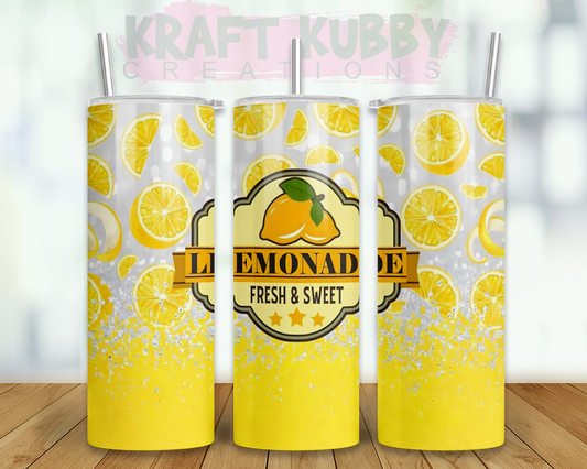 Tumbler - 20 oz - Sublimation - Lemonade