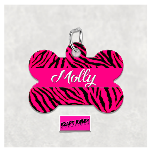 Pet Tag - Personalized Pet ID Tag - Bone Tag - Molly