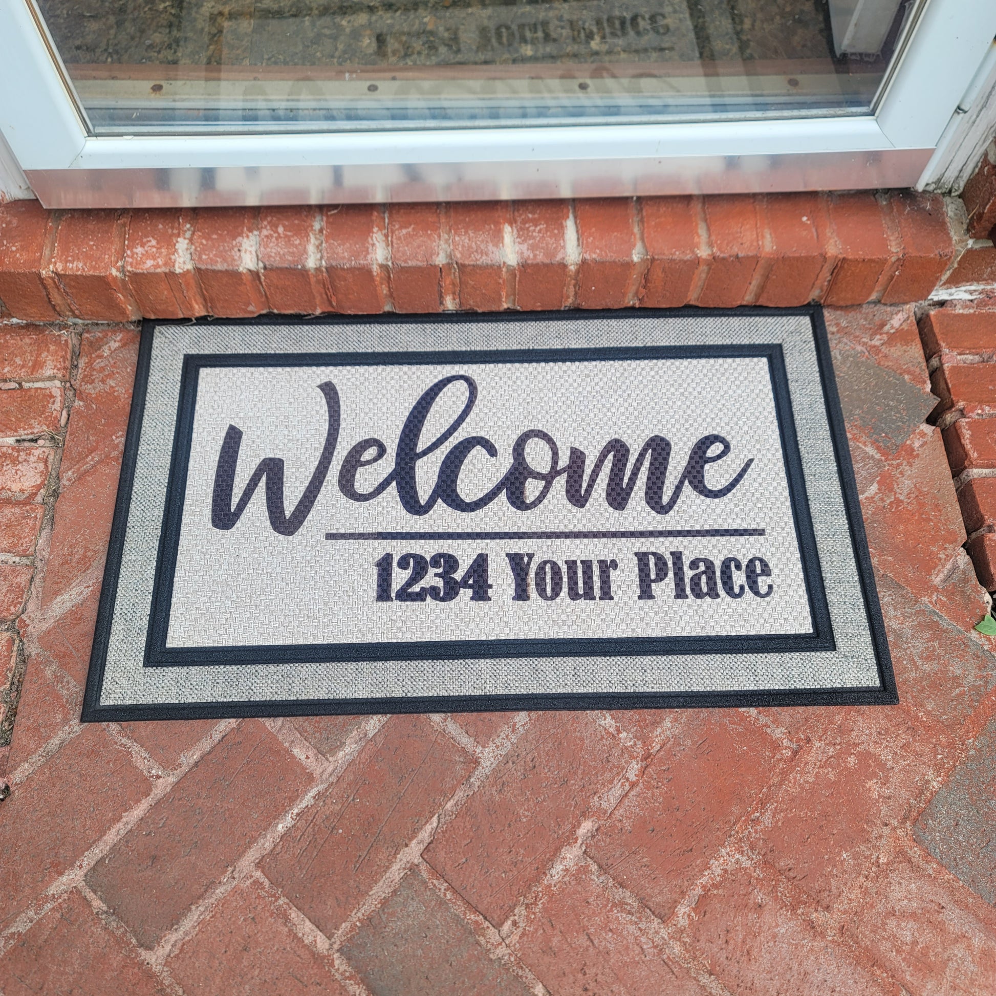 Welcome & Address Door Mat