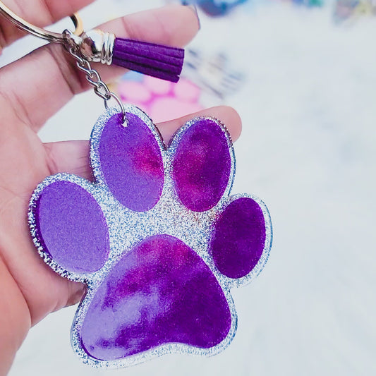 Paw - Acrylic Keychain - 3 Inch Keychain