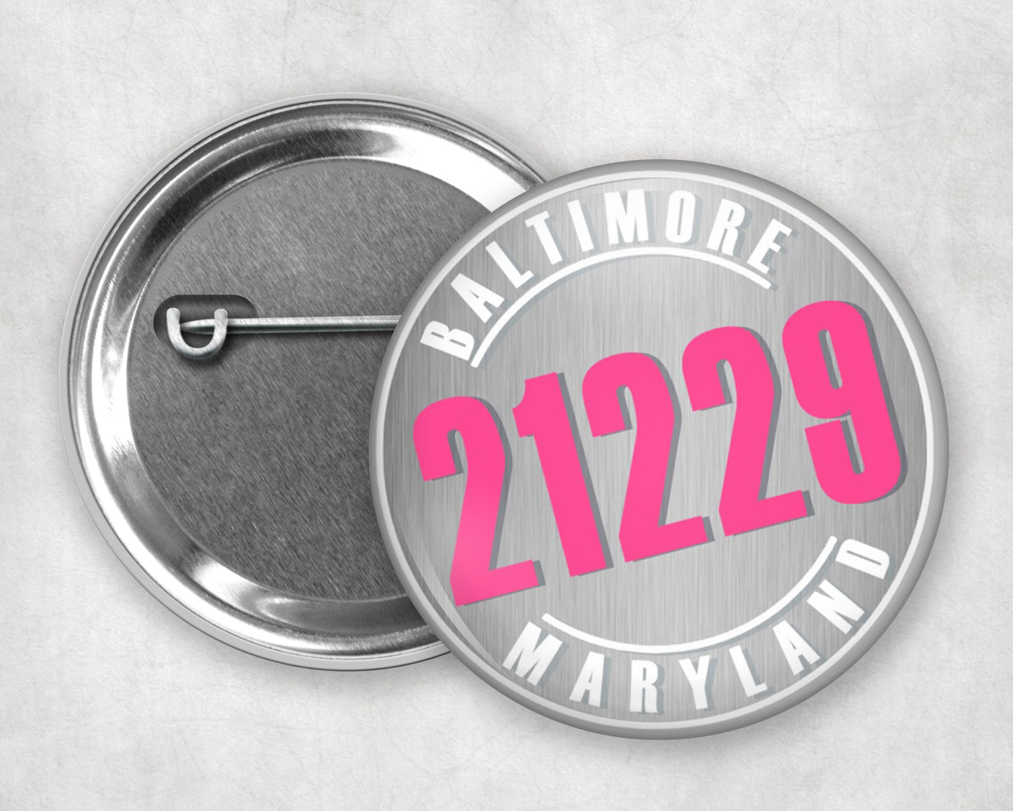 Buttons - Custom Pinback Button - Zip Code Buttons - 90210 Nostalgia