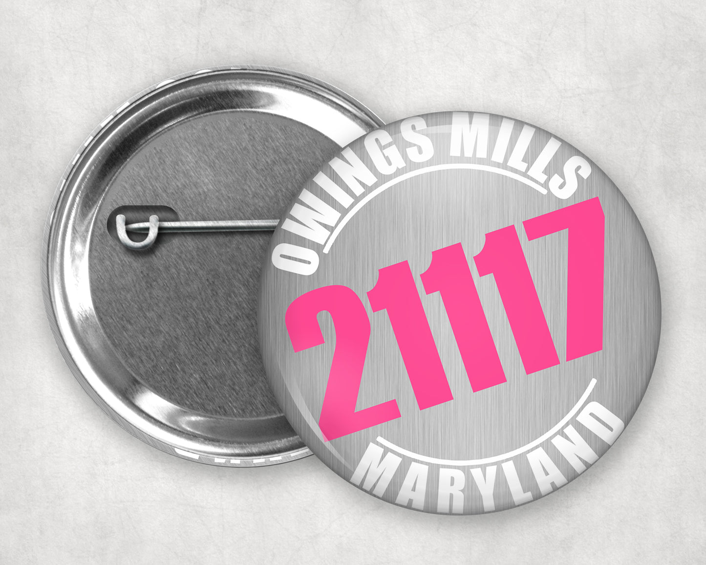 Buttons - Custom Pinback Button - Zip Code Buttons - 90210 Nostalgia
