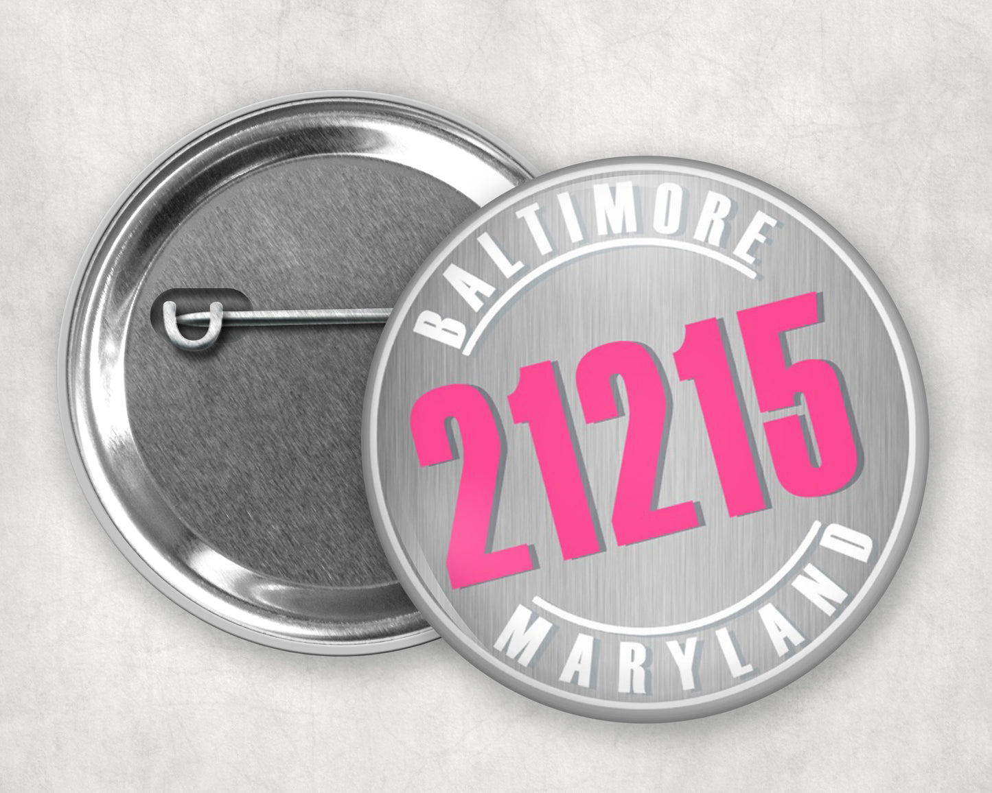 Buttons - Custom Pinback Button - Zip Code Buttons - 90210 Nostalgia