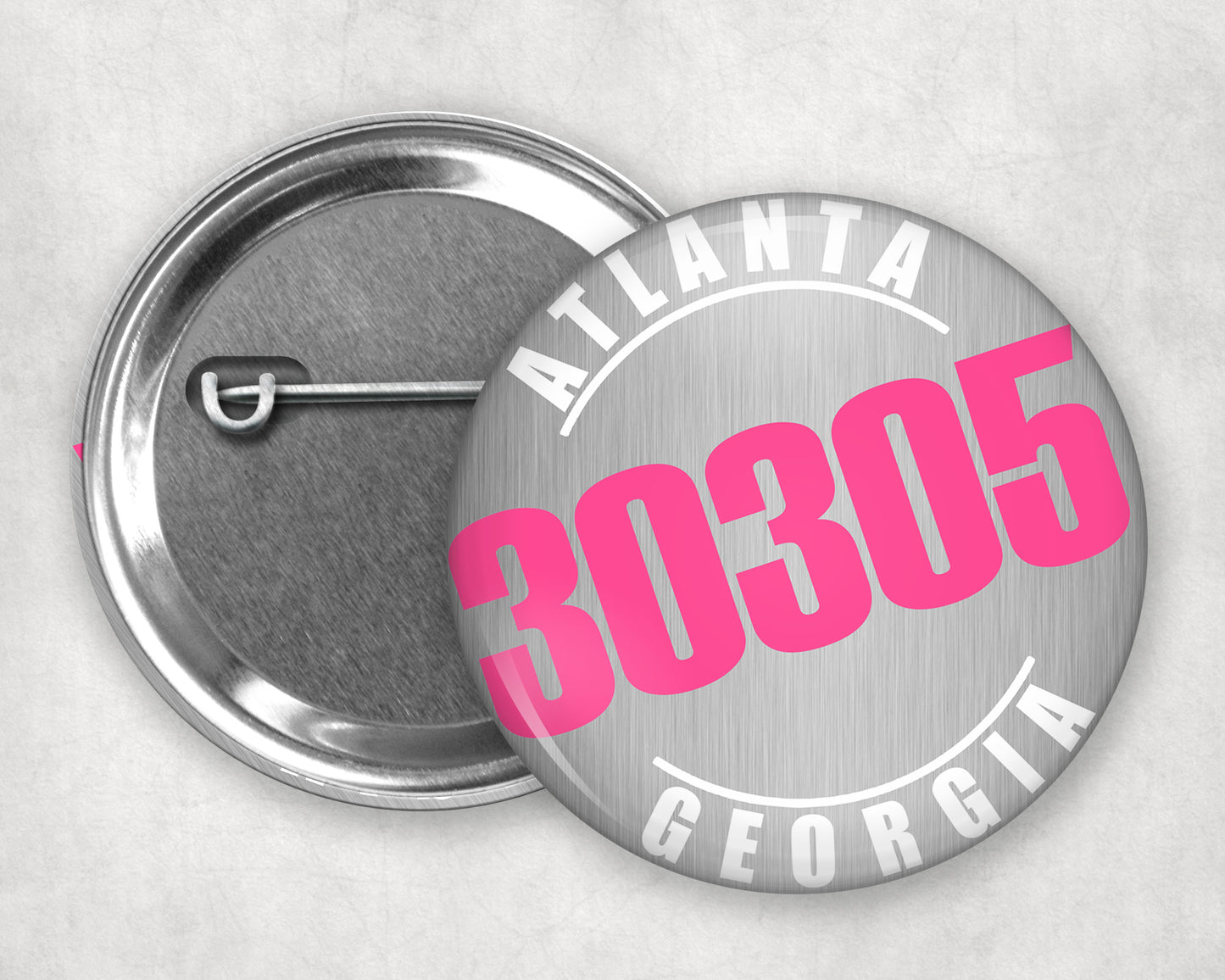 Buttons - Custom Pinback Button - Zip Code Buttons - 90210 Nostalgia